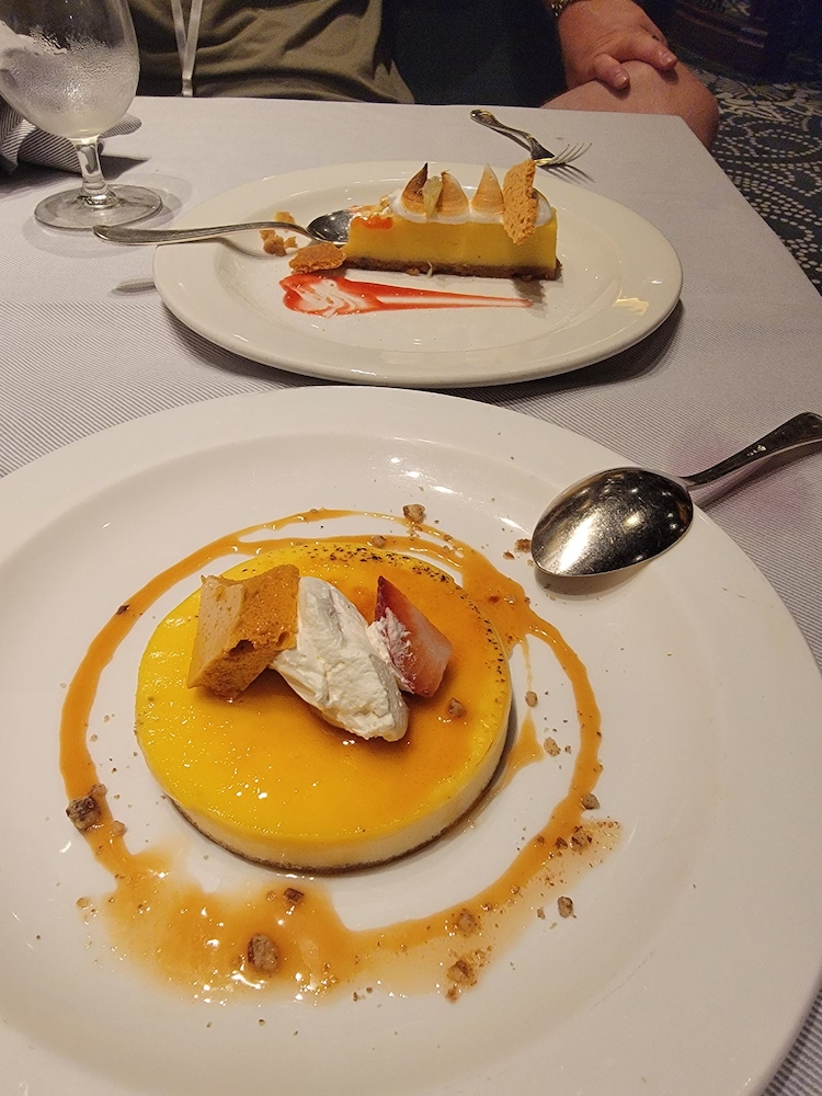 Desserts on Princess Cruises at Crown Grill