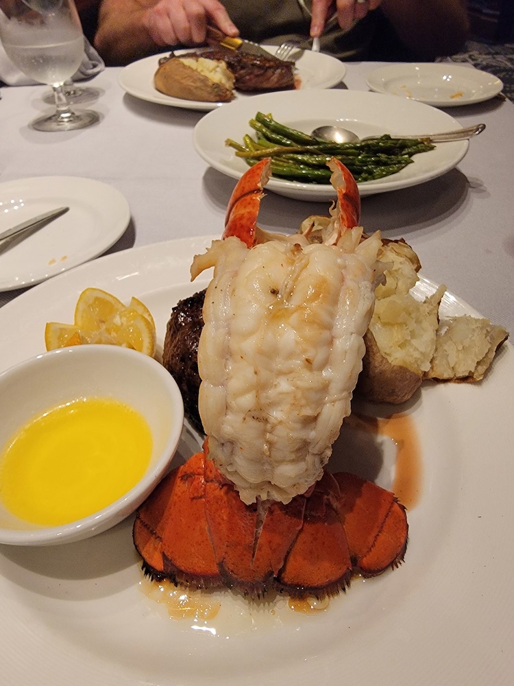 Lobster at Crown Grill on Princess Cruises