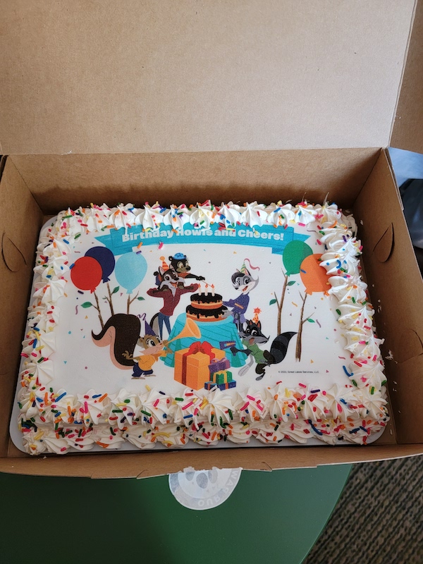 Birthday Cake from Great Wolf Lodge Package